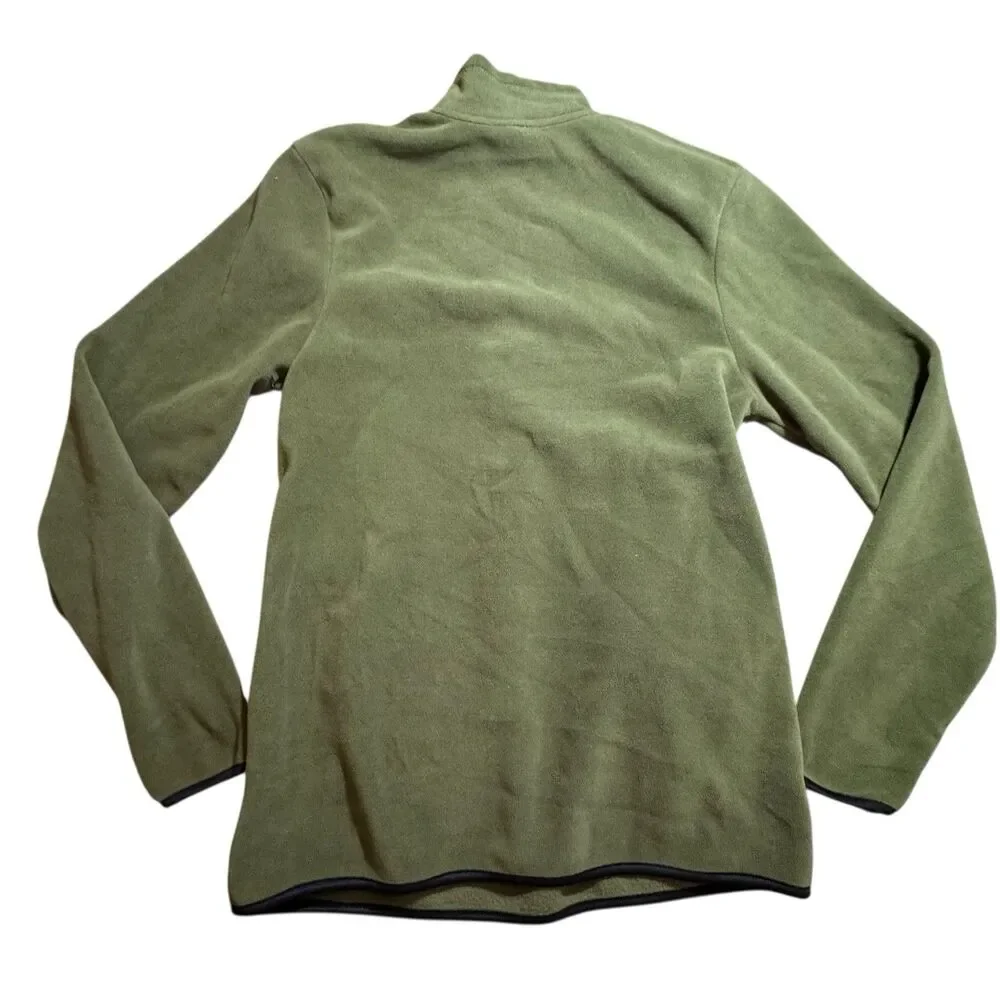 Mens Great Northwest Green Waffle Quarter Zip Pullover Size‎ Small